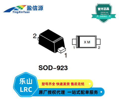 樂(lè)山穩(wěn)壓二極管LNZ9F2V4T5G,200 mW SOD?923